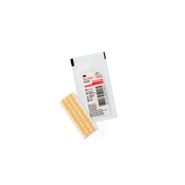 3M Healthcare Strip Skin Closure Steri-Strip 1/4X3" Tan 3/Envelope Antimicrobial 50/Box - A1841