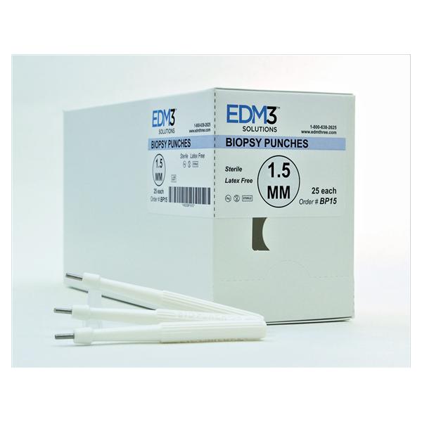 EDML, Biopsy Punch Biopunch 1.5Mm Sure Grip Handle Ss Bld Disp Strl 25/Bx - BP15