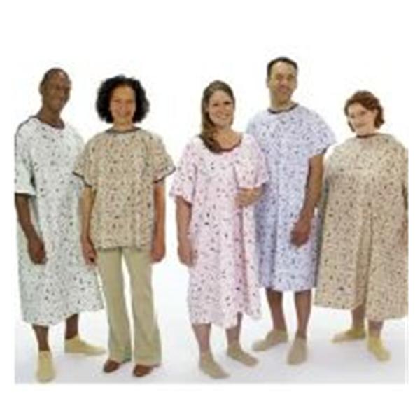 Encompass Group Gown Patient 55% Cotton / 45% Polyester Monet 60X45 Unsx Fndrs Adlt 12/Pk - 45257-FND