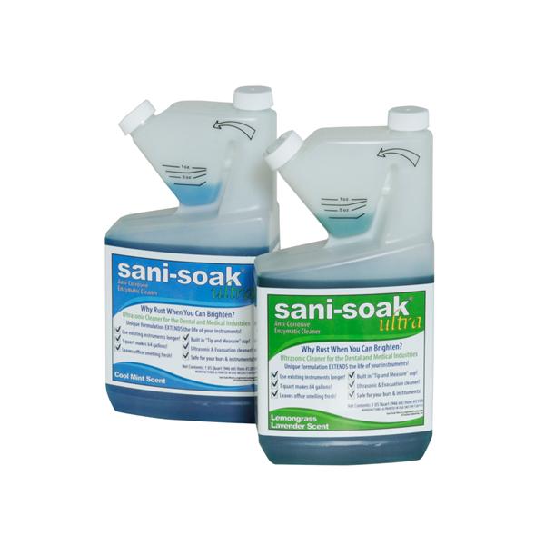 Enzyme Industries Inc Cleaner Ultrasonic Sani-Soak Ultra 32 Oz Mint 32Oz/Bottle, 12 Ea/Ca - 5201