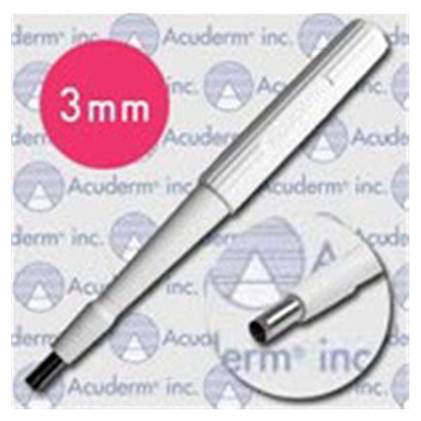 Acuderm Biopsy Punch Acu-Punch 3Mm Ribbed Hollow Handle Ss Bld Disp Strl 50/Bx - P350