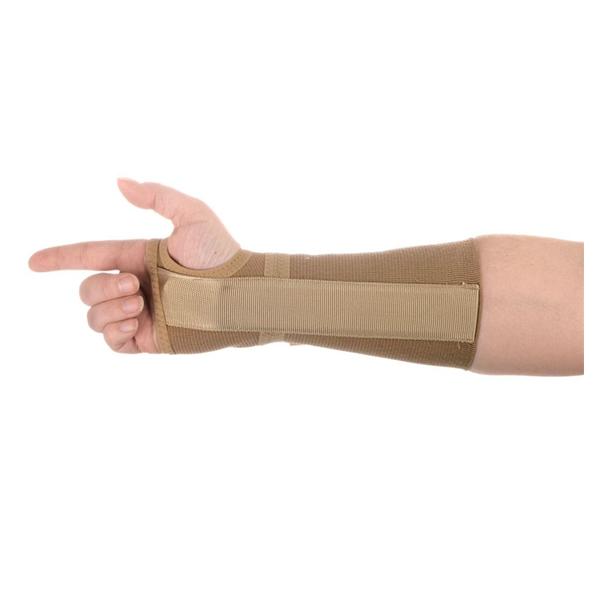 Alimed Support Freedom Adult Long Wrist Elastic Beige Size 8.5" Medium Right Ea - 5734