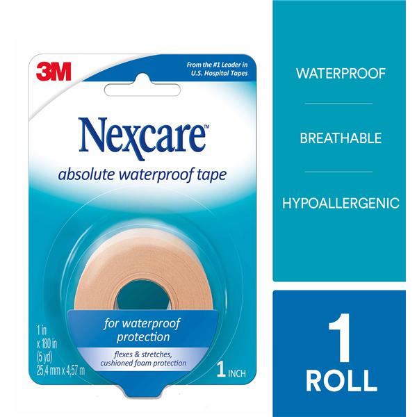 3M Healthcare Tape First Aid Nexcare Foam 1X180" Adhesive White 24Rl/Bx - 731