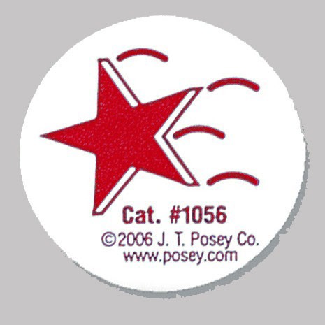 Posey Falling Star Stickers - 50 Stickers Per Roll