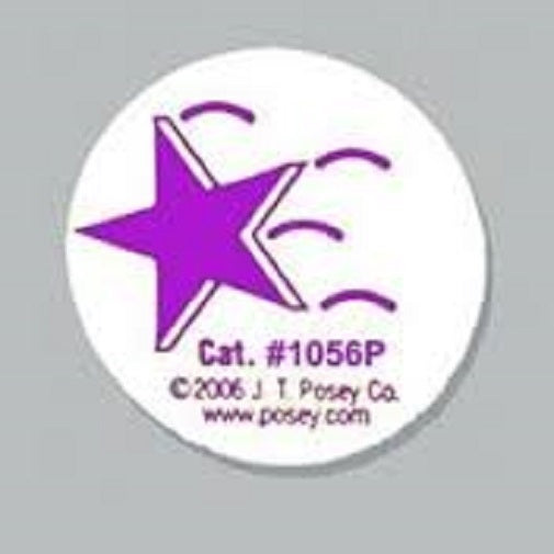 Posey Falling Star Stickers - 50 Stickers Per Roll