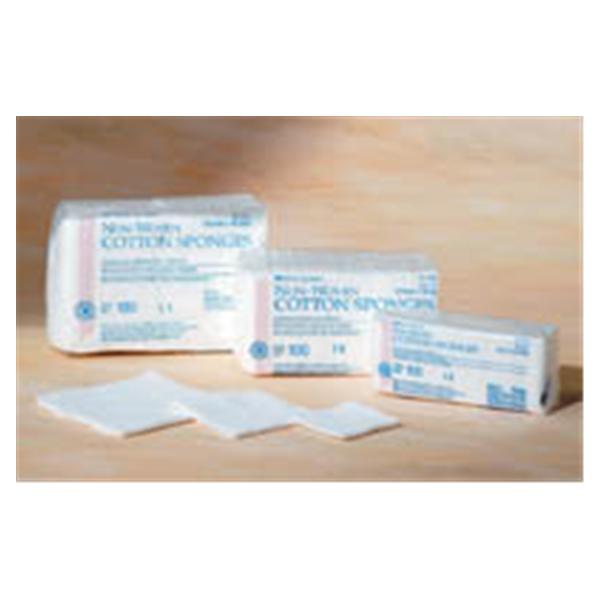 Henry Schein Sponge Non-Woven Cotton 2X2" 4 Ply Non-Sterile Lf 100/Pk, 50 Pk/Ca - 3102-HS