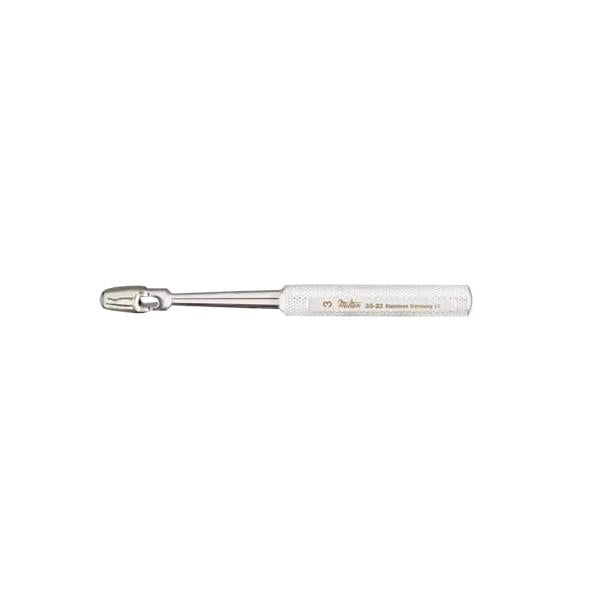 Miltex-Integra Biopsy Punch Dermal Keyes 3Mm 3Mm Bite Ribbed Handle Stainless Steel Reusable Ea - 33-22