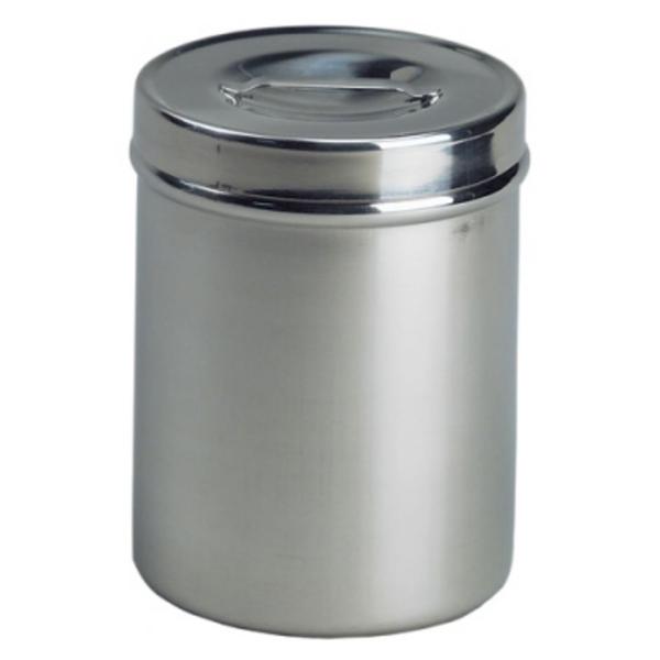Graham-Field/Everest &Jennings Jar Dressing 6-7/8X4-7/8" 2.12Qt Slvr Ss W/ Stainless Steel Cover Each - 8802 514