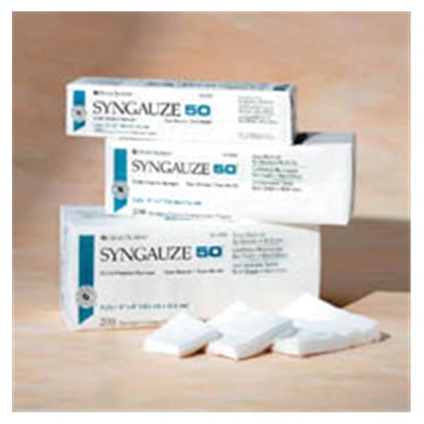 Henry Schein Sponge Gauze Syngauze 50 Rayon/Polyester Blend 2X2" 4 Ply Non-Sterile Lf 200/Pk, 25 Pk/Ca - 2101-HS