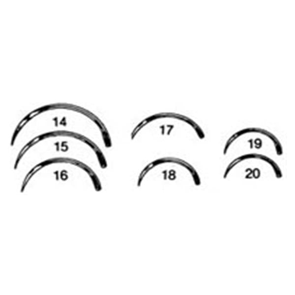 Miltex-Integra Needle Surgical Size 18 1/2 Circle Needle Stainless Steel Regular 12/Pk - MS192-18
