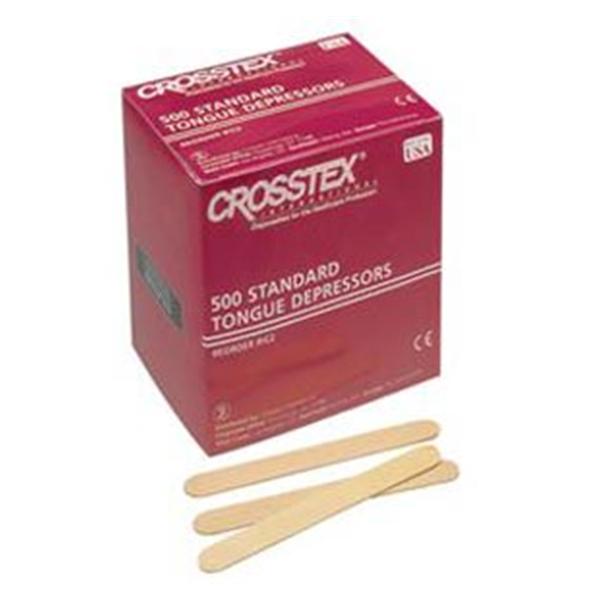 Crosstex International Tongue Depressor Wood Non Sterile Standard 500/Bx - IC
