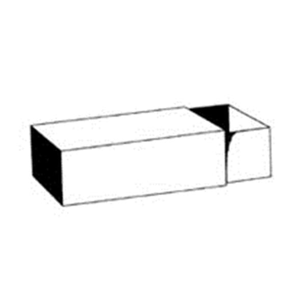 Drug Package Inc Box Microscope Slide Cardboard Size 47/Oblong 2X1" White 72/Each - 47