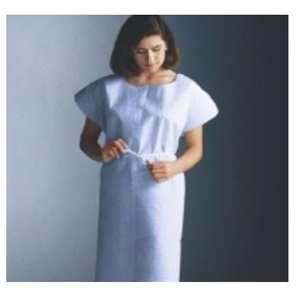 Henry Schein Gown Exam 30 In X 42 In Blue 3 Ply Tissue 50/Ca - 73729