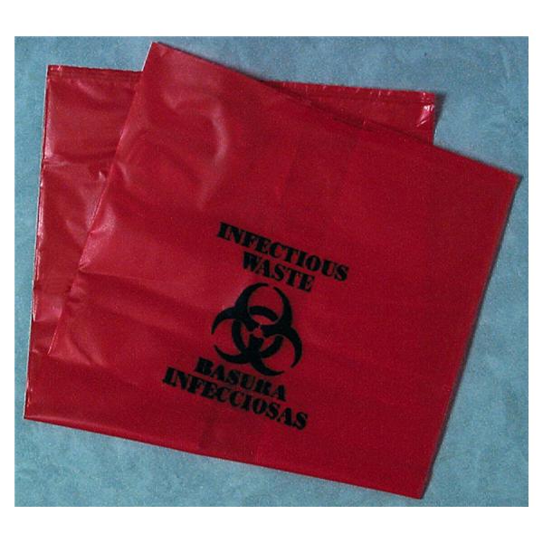 Henry Schein Bag Biohazard 15X9X31" 18Gal Polyethylene Red Symbol Non-Sterile Medium 100/Case - 1008878