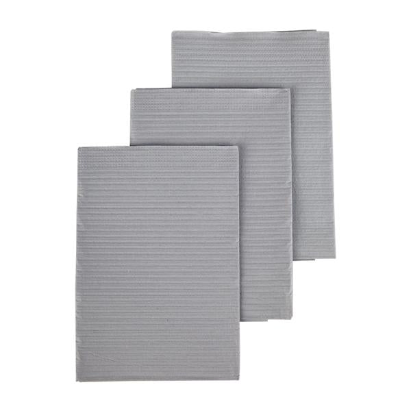 Henry Schein Towel Patient Dri-Gard Plus 13 In X 19 In Grey 3 Ply Tissue / Poly 500/Ca - WPSCPSI