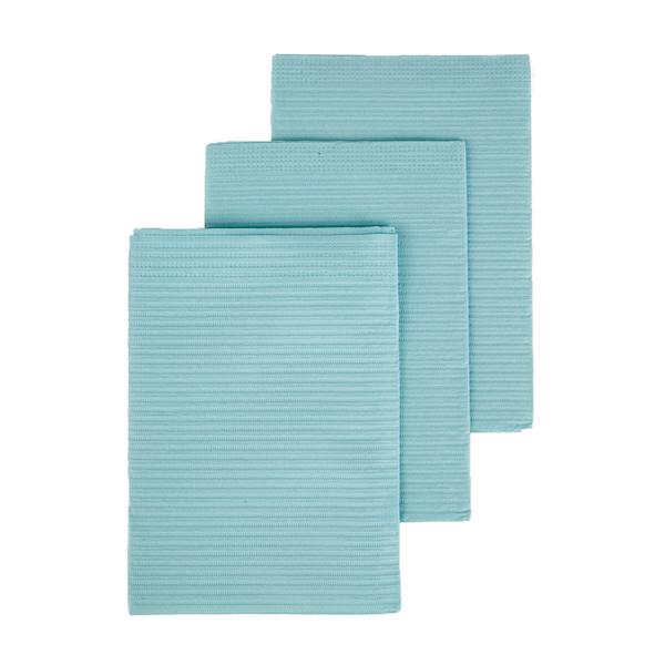 Henry Schein Towel Patient Dri-Gard Plus 13 In X 19 In Blue 3 Ply Tissue / Poly 500/Ca - WPSCPBL