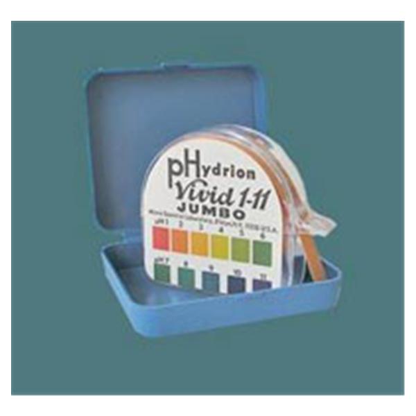 Caltech Industries Hydrion Micro Essential Lab Ph Test Strip 0-3 Range 50'/Rl - HJ600