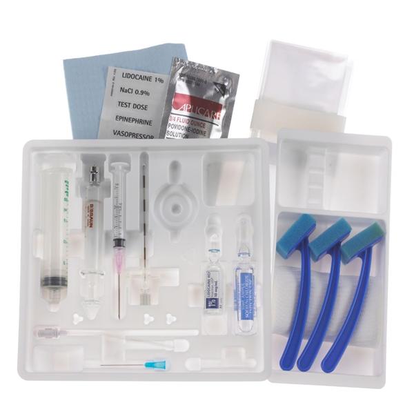 B. Braun Medical Tray Epidural Perifix 1Sht W/ Lido/Prfx 17Gx3.5 Thy Wng Ndl Lf Strl 10/Case - 332248