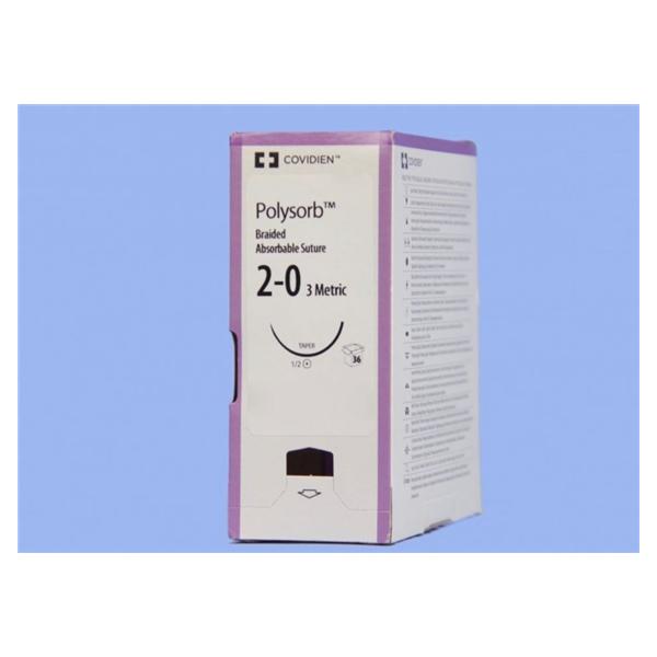 Medtronic MITG-Covidien Suture 2-0 Polyester Gs-22 Polysorb Undyed 30" Braid 36/Ca - CL830