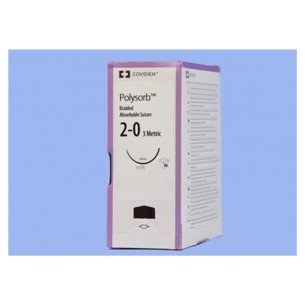 Medtronic MITG-Covidien Suture 2-0 Polyester Gs-21 Polysorb Undyed 36" Braid 36/Ca - CL953