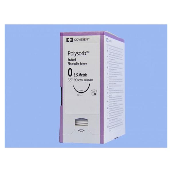 Medtronic MITG-Covidien Suture 0 Polyester Gs-25 Polysorb Undyed 36" Braid 36/Ca - CL974