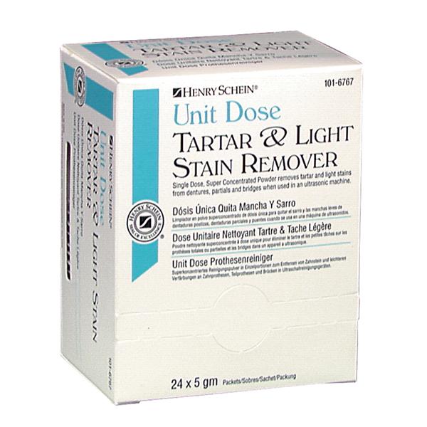 Henry Schein Remover Tartar & Stain Unit-Dose Packets 24/Bx, 6 Bx/Ca - PL-012