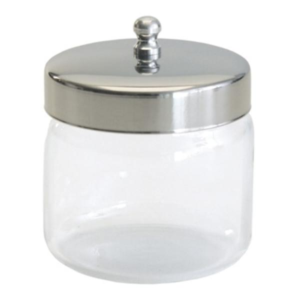 Graham-Field/Everest &Jennings Jar Dressing 6X6" Clear Glass With Stainless Steel Cover 6/Ca - 3463