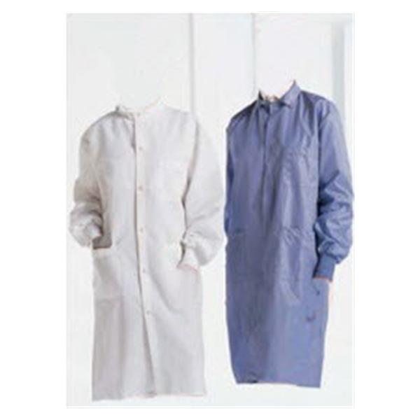 Encompass Group Lab Coat Fluid Resistant Poly/Crbn Safecare Unsx Blu Lg Ea - 46942-117