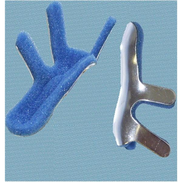 Frank Stubbs Co Inc Splint Quicky Toad 4 Prong Finger Blue 2" Size Small 12/Bag - 415