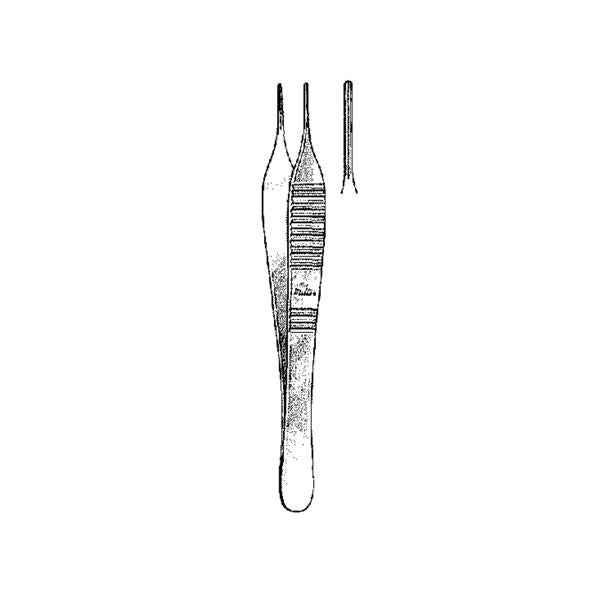 Miltex-Integra Forceps Tissue Debakey-Adson 4-3/4" 1.5Mm Wide Atraumatic Tip Stainless Steel Ea - 6-125