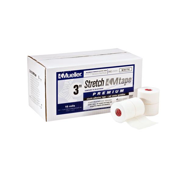 Mueller Sports Medicine Tape Athletic M Premium Elastic 3"X5Yd Adhesive White 16/Ca - 21013