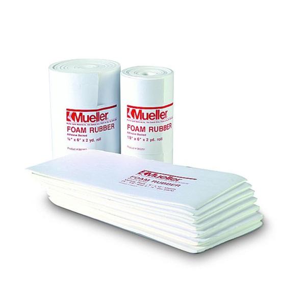 Mueller Sports Medicine Pad Orthopedic Fm Rbr 6X12" Assorted Pack Sheet Variety Pack 1/8"/1/4" Thick Ea - 60271
