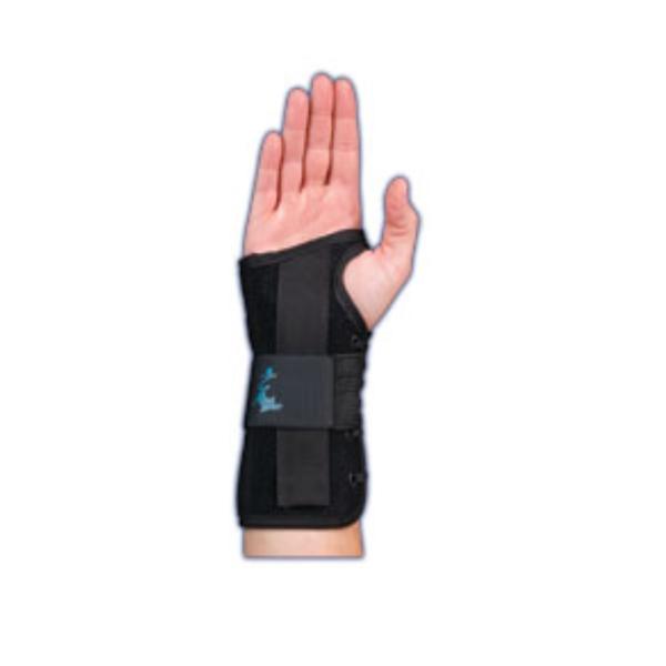 Medical Specialties Brace Lacer Wrist Suede Black Size 8" Large Right Ea - 223935
