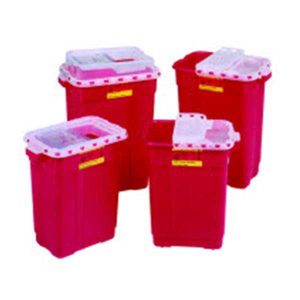 Becton-Dickinson Container Sharps 19Gal X-Large Plastic Red/Clear 5/Case - 305666