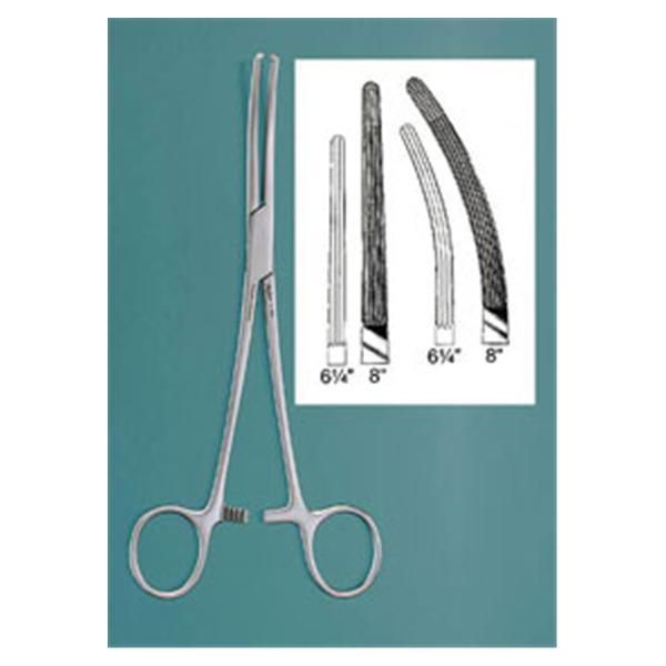 Miltex-Integra Forcep Hemostatic Rochester-Ochsner 6-1/4" Serrated Curved 1X2 Teeth Ss Ea - 7-160