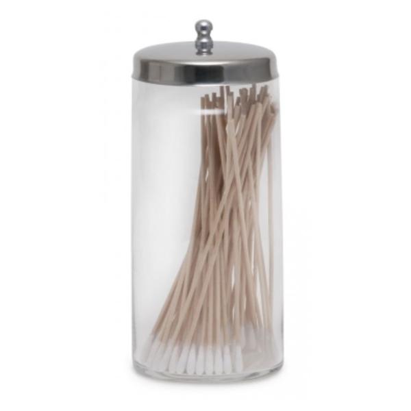 Graham-Field/Everest &Jennings Jar Applicator 6-5/8X3" Clear Flint Glass With Aluminum Cover Ea - 90-3459