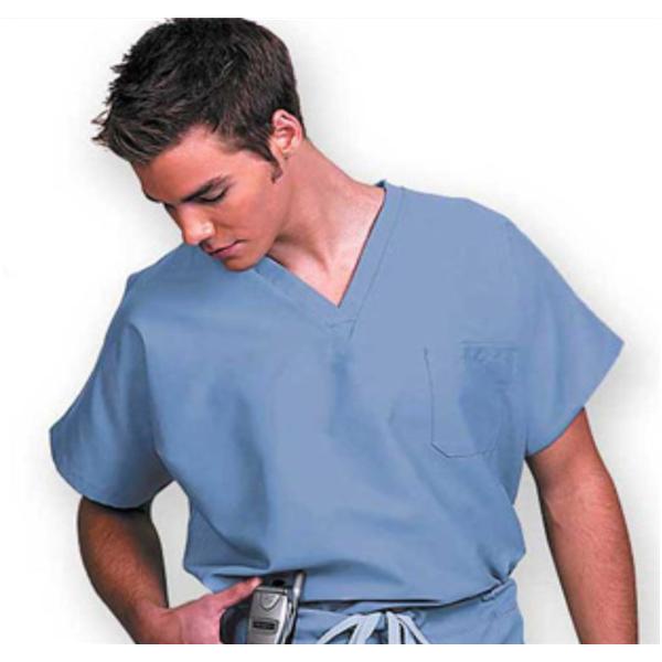 Fashion Seal Shirt Scrub Fashion Seal 78737 Unisex 2X Large Ceil Blue Ea - 78737-2XL