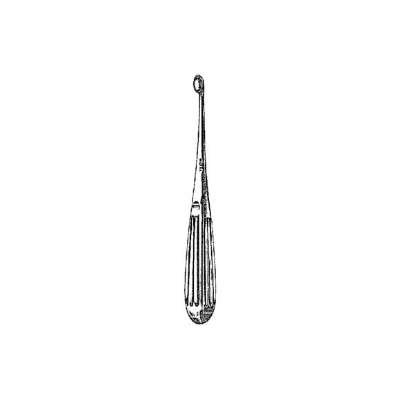 Miltex-Integra Curette Mastoid Spratt-Brun 6-1/2" #5/0 Oval Cup Tip Stainless Steel Reusable Ea - 19-700