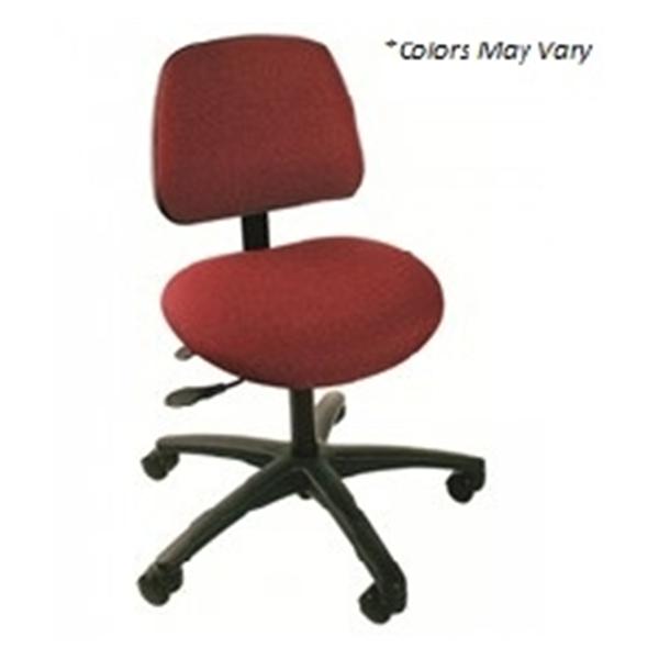 Brewer Custom Products Stool Laboratory Cloth & Vinyl Task Series Black Cstr Adj Bckrst 5 Lg Ea - VT-3-C
