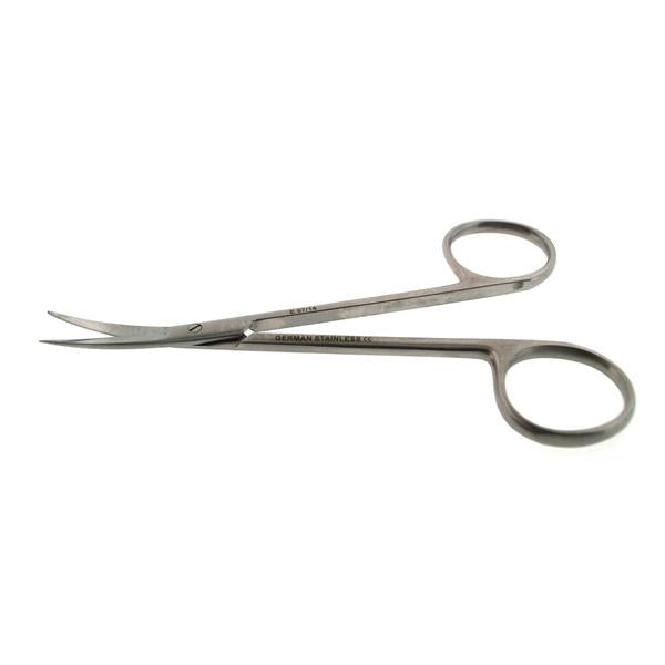 Hermann Medizentechnik Scissors Iris 4-1/2" Sharp/Sharp Smooth Curved Stainless Steel Ea - BR08-34111