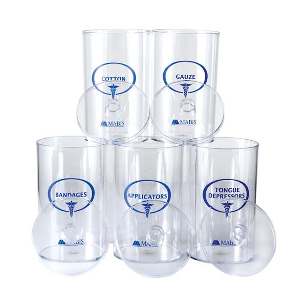 DMS Holdings. Jar Sundry 6-1/2X4-1/4" Clear Polystyrene 5/St - 39-802-000