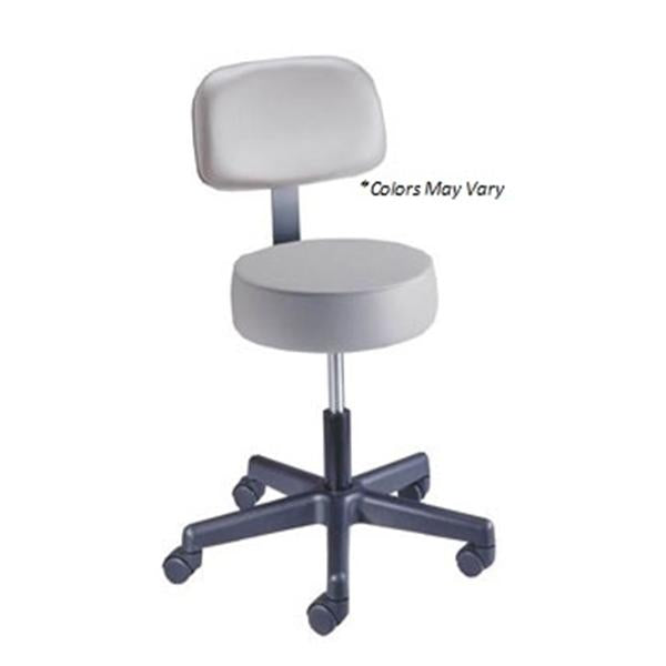 Brewer Company Stool Exam Value Plus Black Casters Adjustable Backrest 5 Leg Ea - 22400B-US393