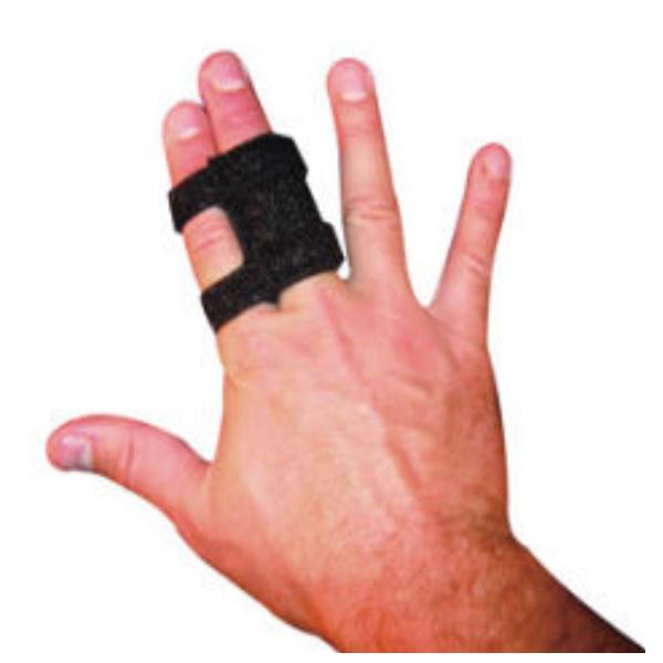 Brownmed Splint Digiwrap Finger Neoprene Black Size 3 Ea - 10323