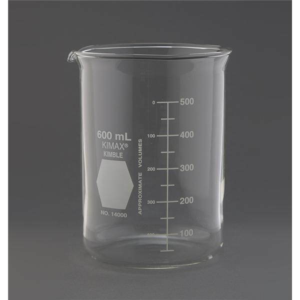 Health Care Logistics Graduated Beaker Glass No Closure Clear 600Ml Ea - 3027