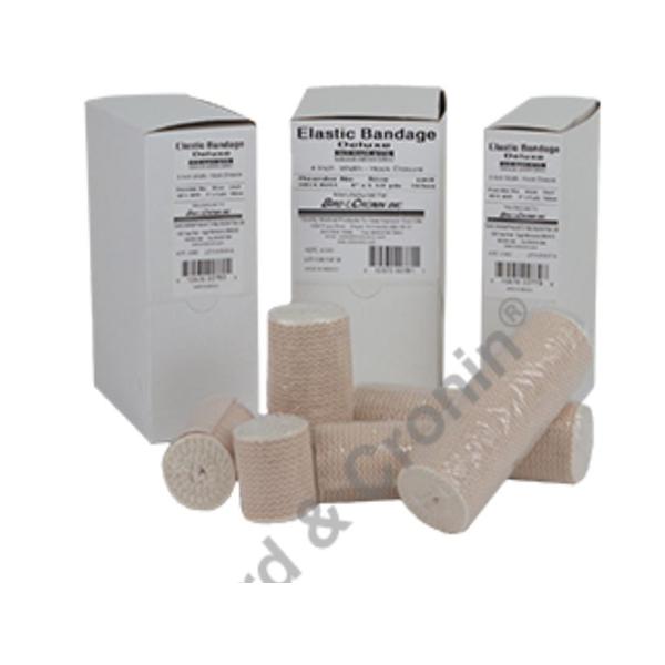 Bird & Cronin Bandage 3"X5Yd Compression Elastic Hook & Loop Closure Tan Lf 10/Bx - 0814-9043