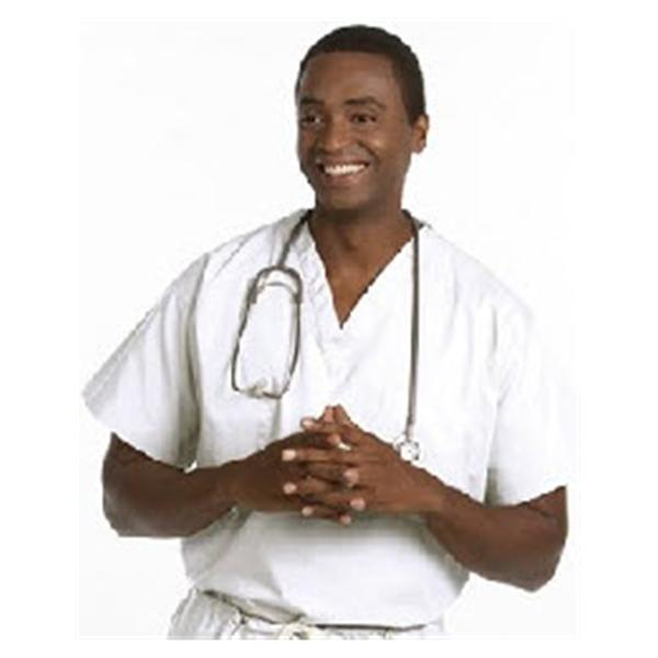 Fashion Seal Shirt Scrub 100% Cotton Unisex White Large Reversible 1 Pocket Ea - 6711-L