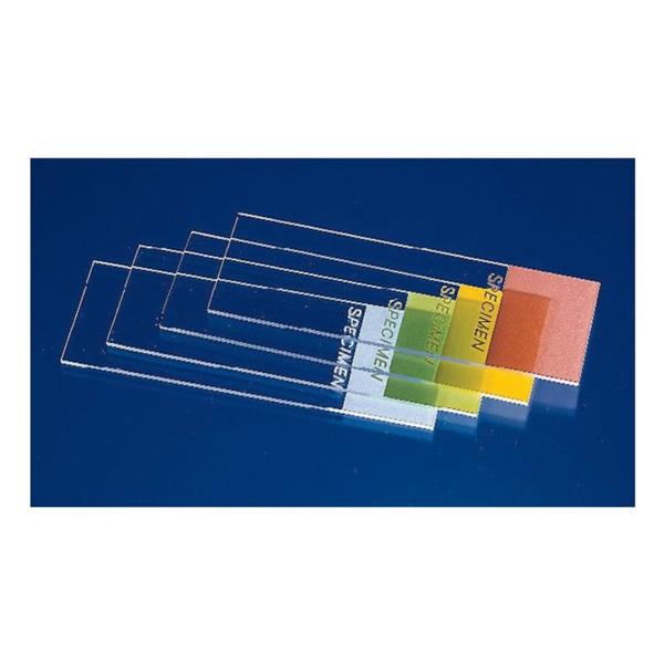 Fisher Scientific Co. Colorfrost Frosted Microscope Slide 3X1" Blue With Plain Corners 144/Pk - 22214320