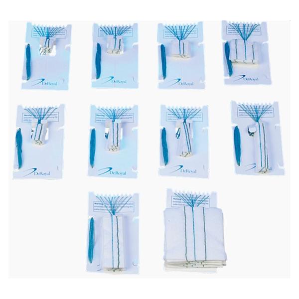 Deroyal Industries Inc Sponge Neuro Rayon 1/4X1/4" Patties X-Ray Detectable Lwlnt Sterile Lf 200/Case - 30-154