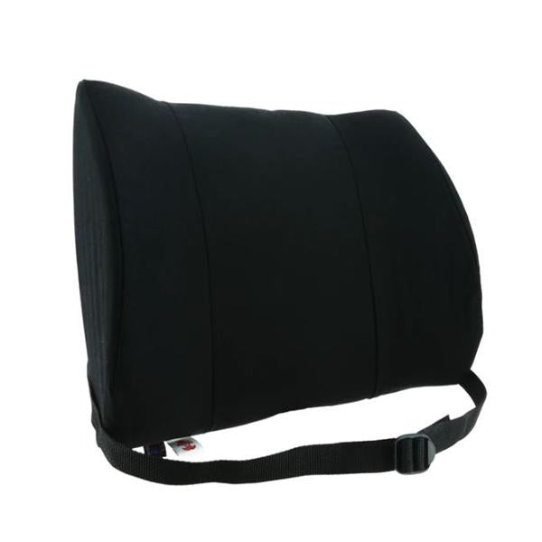 Core Products Cushion Sitback Plus Contoured Lmbr Black Ctn Blnd Cvr Medium/Firm Support Ea - BAK-402