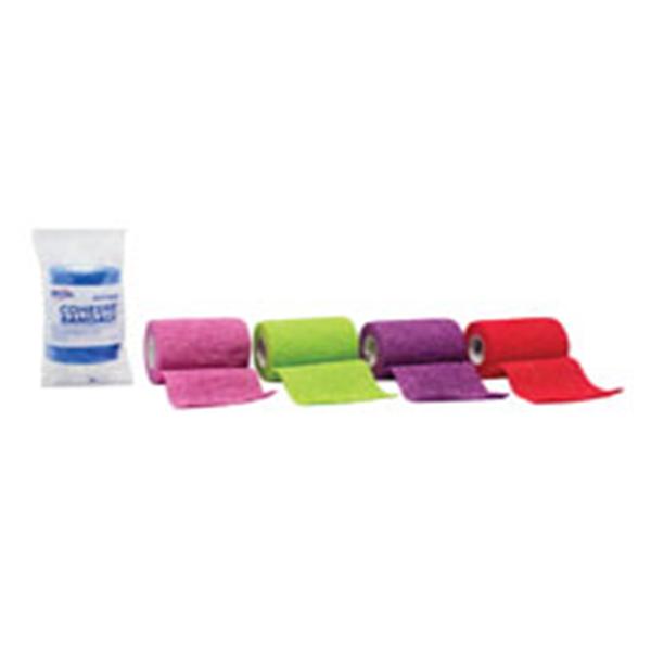 Dukal Corporation Bandage Compression Fabric 3"X5Yd Latex Non-Sterile Cohesive Assorted 24/Ca - 8035AS
